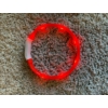 Kép 2/2 - Világító USB led nyakörv kis közepes  méretben piros színben