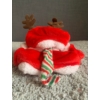 Kép 5/5 - Karácsonyi jávorszarvas agancsos kapucnis ruha XL 