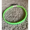 Kép 1/3 - Világító USB led zöld nyakörv nagy méretben kutyás mintával