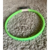 Kép 2/3 - Világító USB led zöld nyakörv nagy méretben kutyás mintával