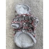 Kép 1/3 - Kötött téli meleg szürke hópihés ruha kicsi kutyáknak való L méret