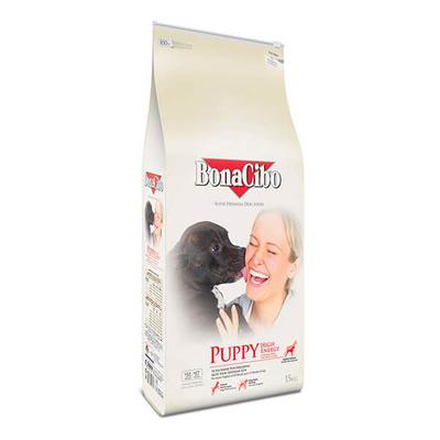 BONACIBO HIGH ENERGY - PUPPY (CSIRKE, SZARDELLA ÉS RIZS) 15 KG