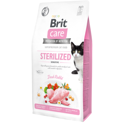 Brit Care Cat Grain Free STERILISED - SENSITIVE Rabbit 0,4kg