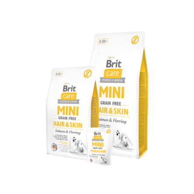 Brit Care Mini Grain Free Hair&amp;Skin Salmon &amp; Herring 0,4 kg