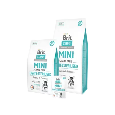 Brit Care Mini Grain Free Light&Sterilised Rabbit & Salmon 7 kg