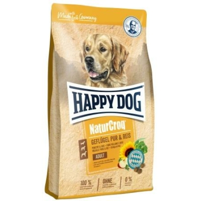 Happy Dog NATUR-CROQ GEFLÜGEL &amp; REIS (Baromfi &amp; rizs) 15kg