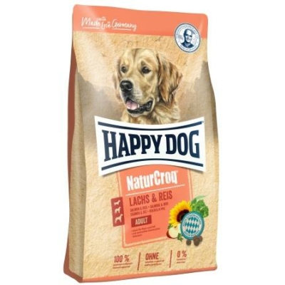 Happy Dog NATUR-CROQ LACHS/REIS 12kg