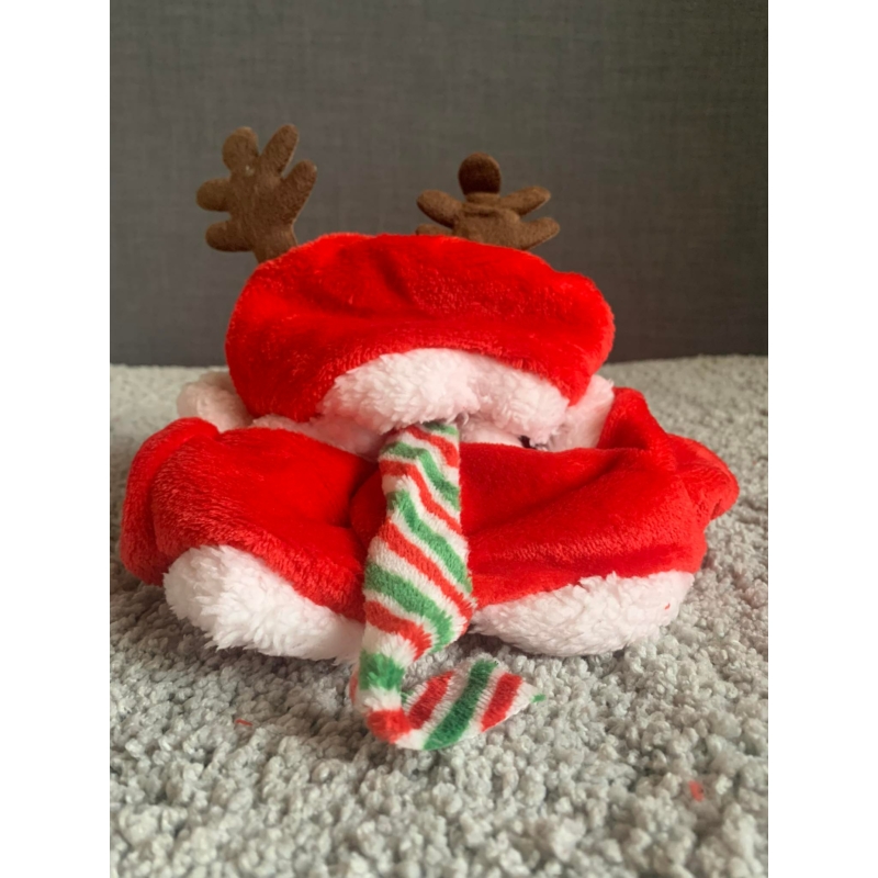 Karácsonyi jávorszarvas agancsos kapucnis ruha kistestű, illetve közepes méretű kutyusoknak