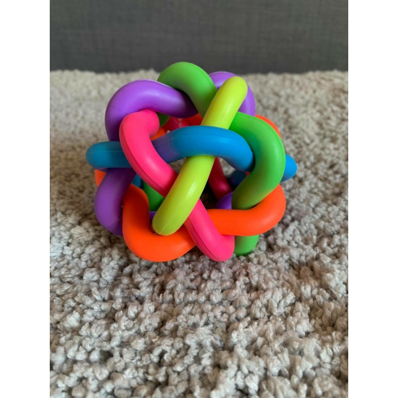 Duvo+ TPR gumijáték 10,5cm szivárványlabda