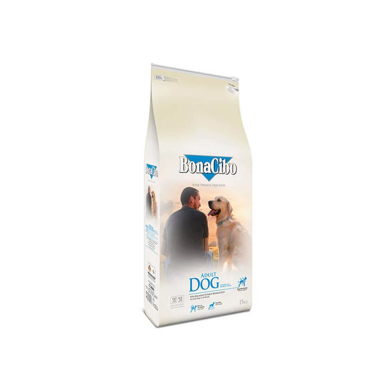 BONACIBO ADULT DOG (CSIRKE, SZARDELLA ÉS RIZS) 4 KG