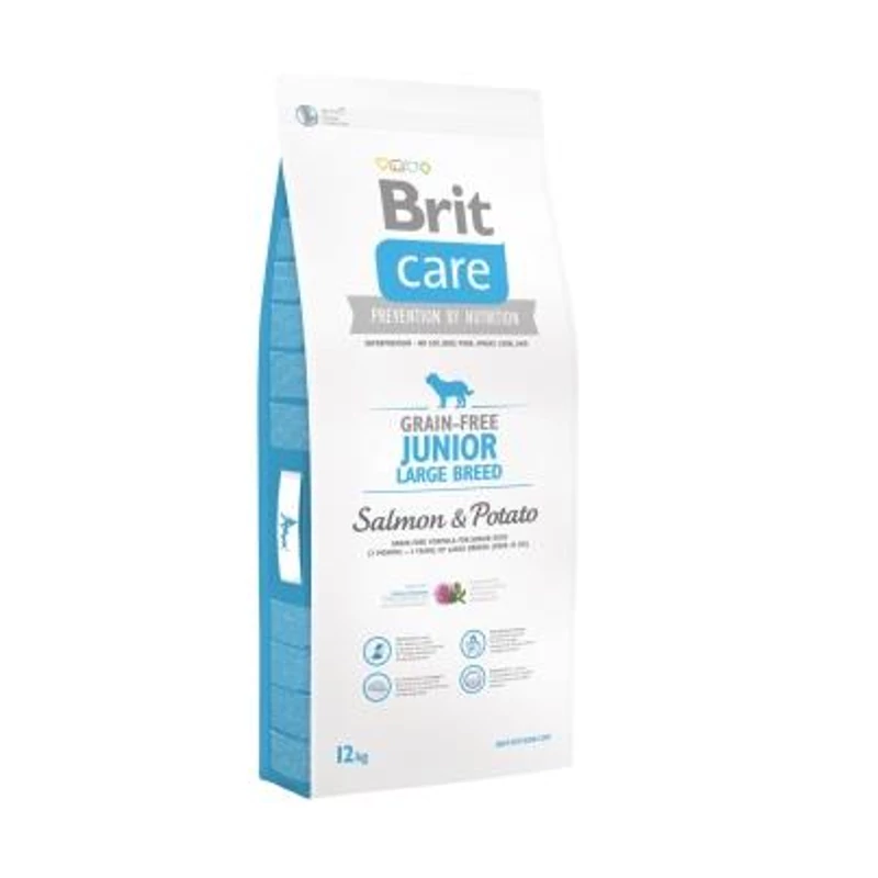 Brit Care Grain-free Junior Large Breed Salmon & Potato 12 kg