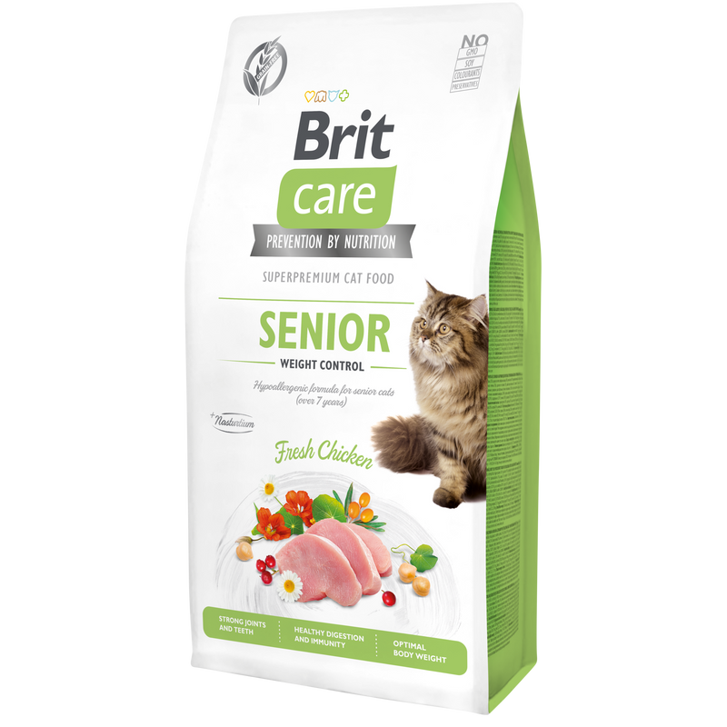 Brit Care Cat Grain Free SENIOR - WEIGHT CONTROL Chicken 7kg
