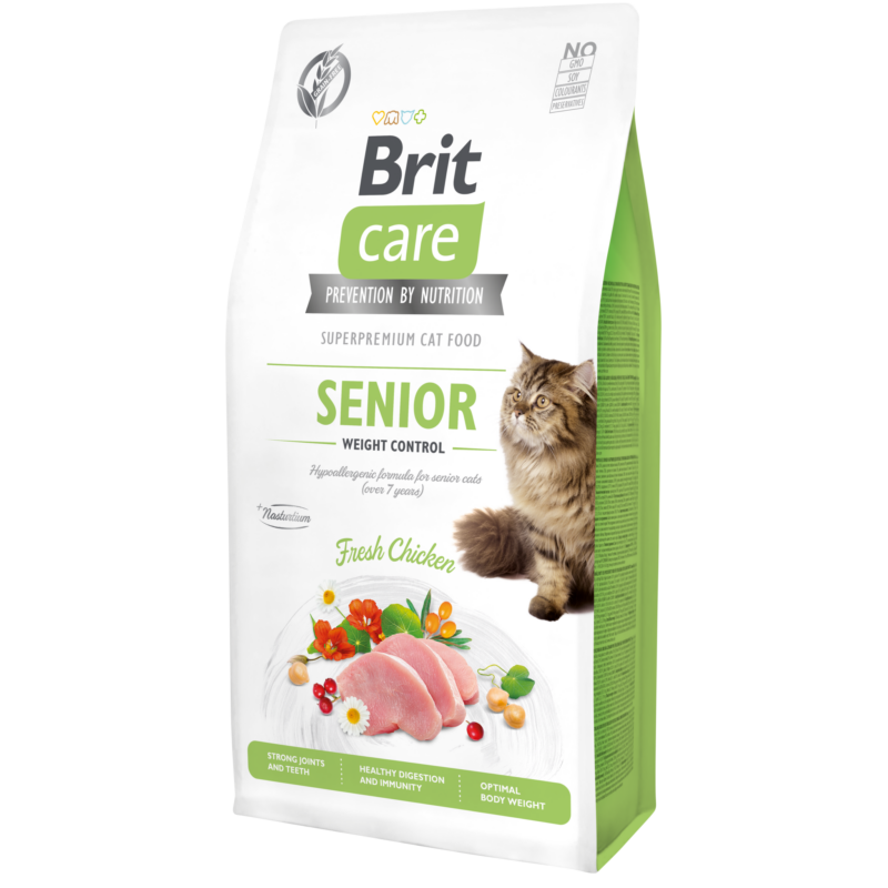Brit Care Cat Grain Free SENIOR - WEIGHT CONTROL Chicken 2kg