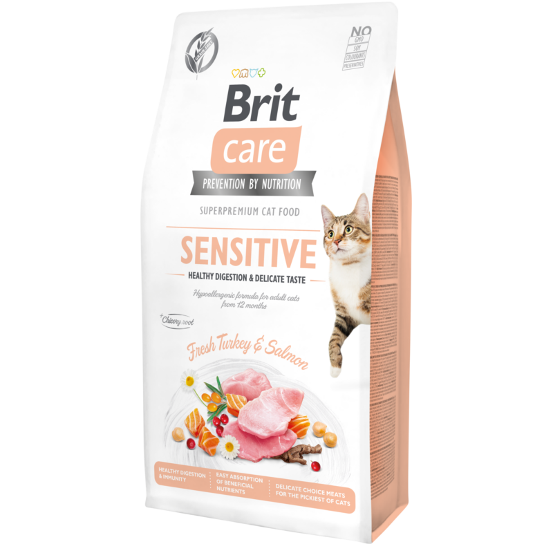 Brit Care Cat Grain Free SENSITIVE Turkey and Salmon 0,4kg