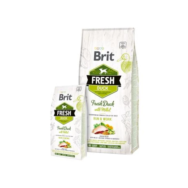 Brit Fresh Duck with Millet Active Run & Work 12 kg