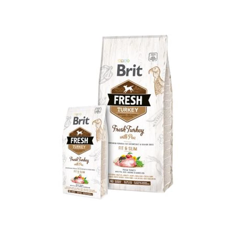 Brit Fresh Turkey with Pea Adult Fit & Slim 12 kg