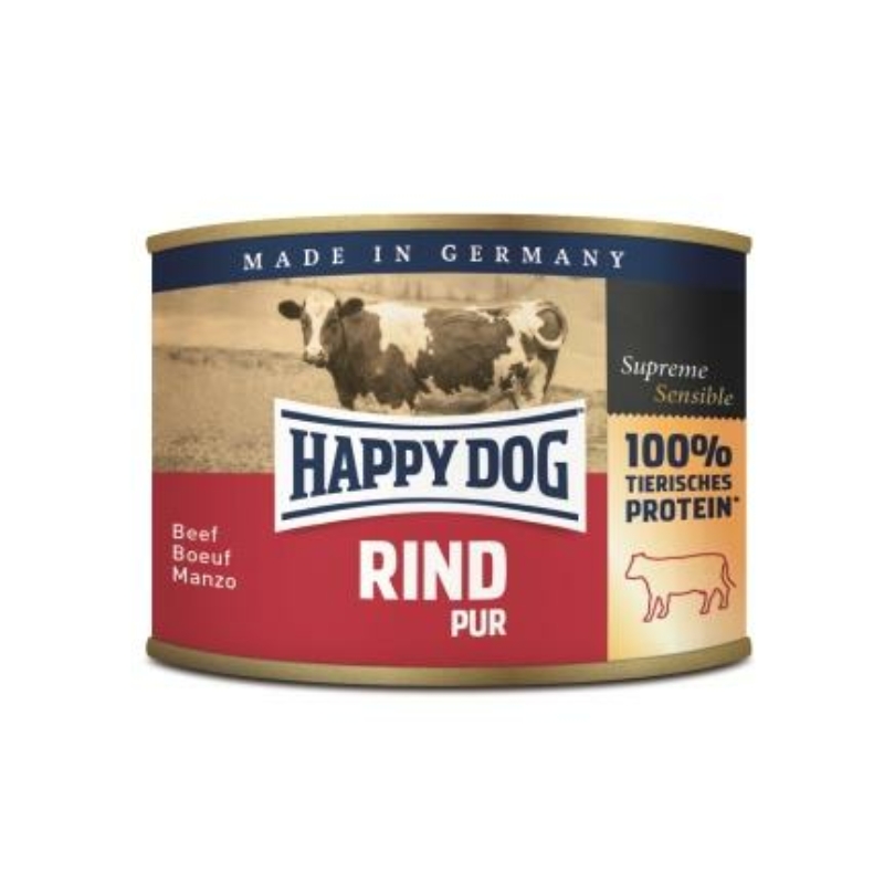 Happy Dog konzerv RIND PUR (Marha) 12x200g