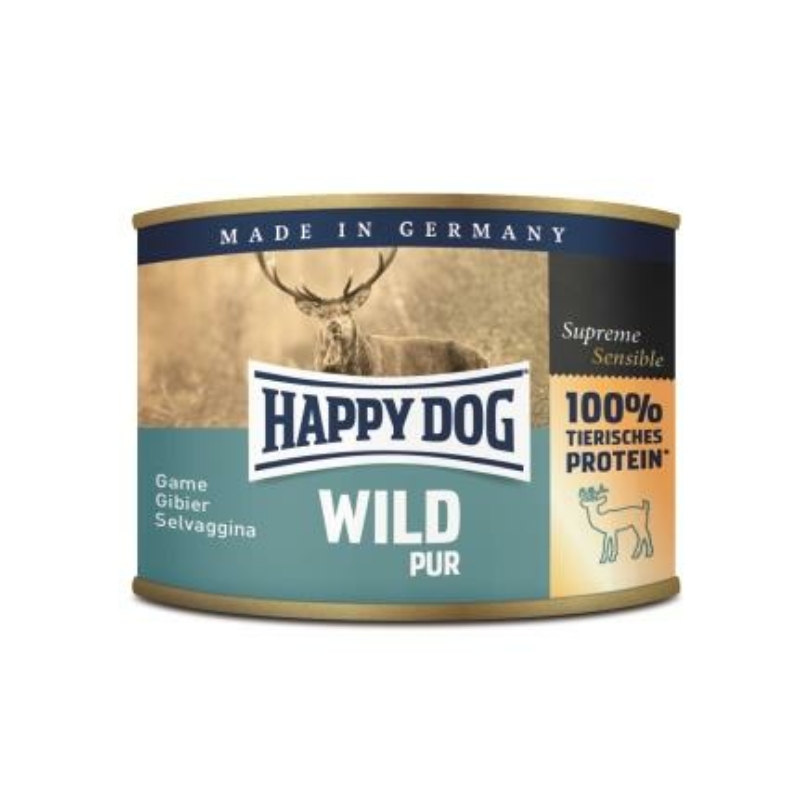 Happy Dog konzerv WILD PUR (Vadhúsos) 6x200g