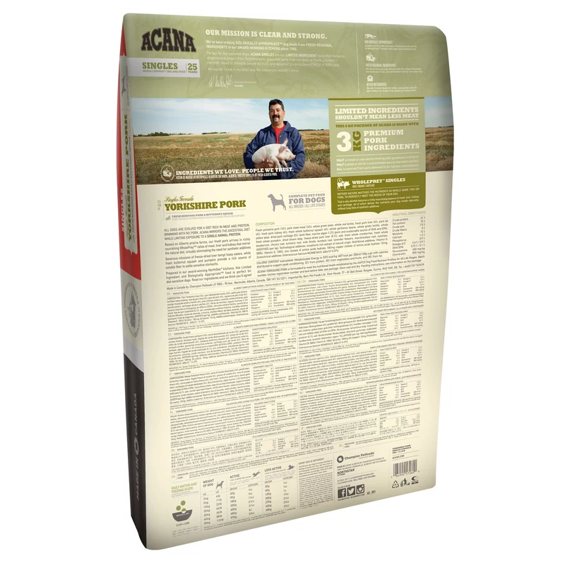 ACANA SINGLE YORKSHIRE PORK 6KG