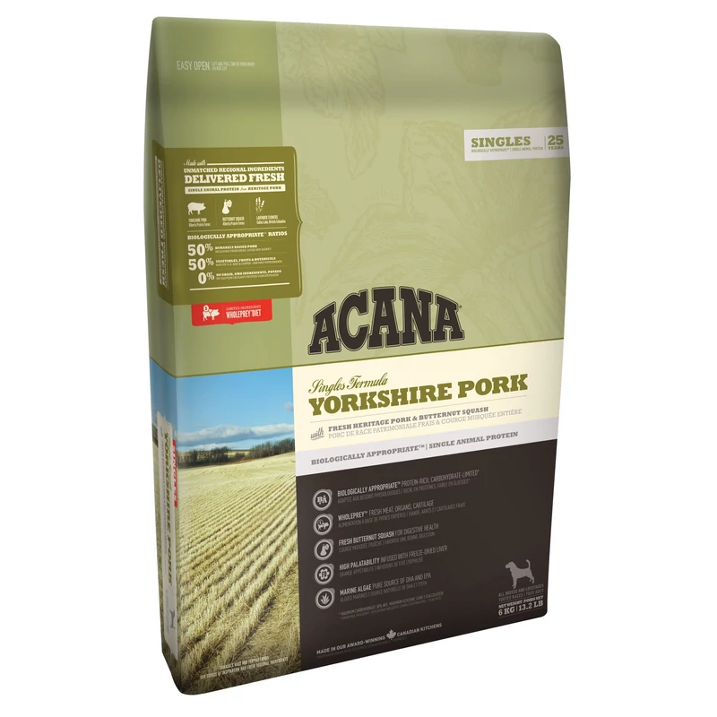 ACANA SINGLE YORKSHIRE PORK 6KG