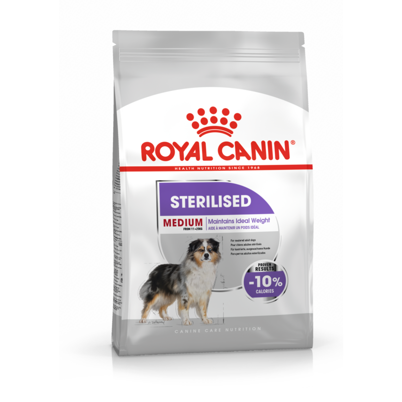 ROYAL CANIN MEDIUM STERILISED - száraz táp ivartalanított, közepes testű felnőtt kutyák részére 10 kg