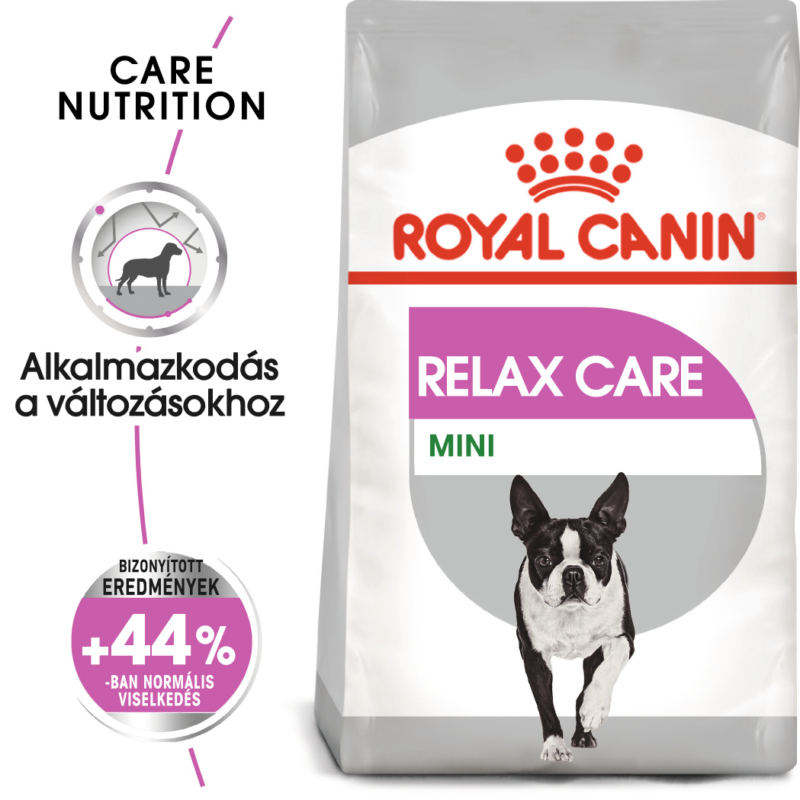 ROYAL CANIN MINI RELAX CARE - száraz táp felnőtt kistestű kutyák részére, segít a változásokhoz történő alkalmazkodásban 8 kg