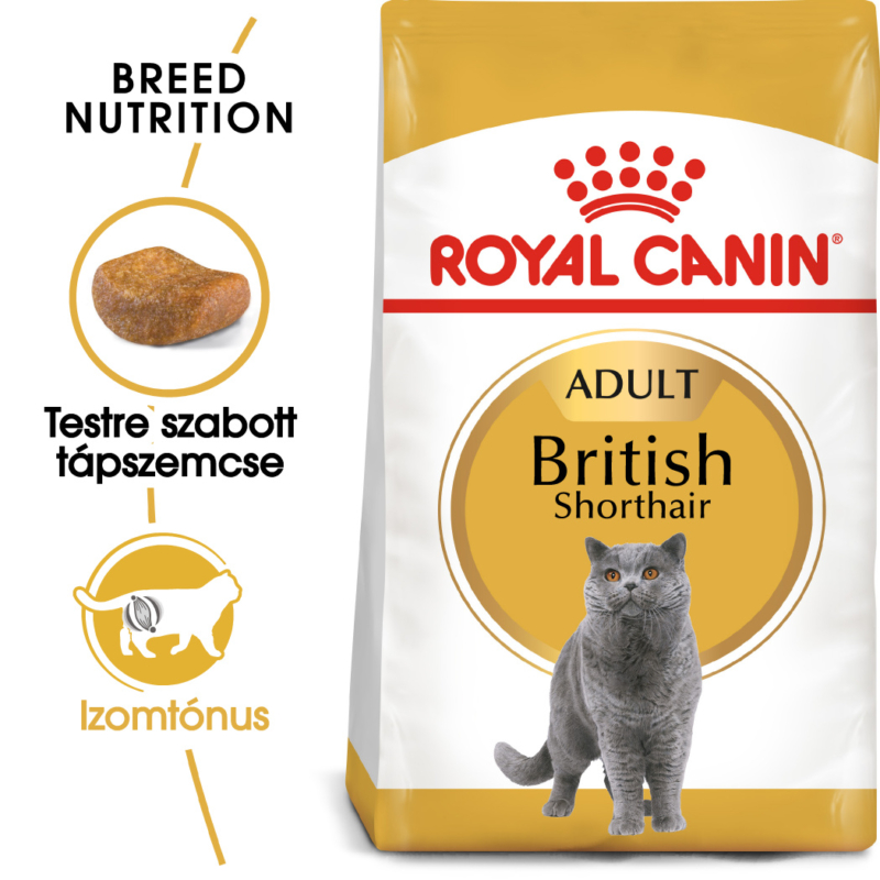 ROYAL CANIN BRITISH SHORTHAIR ADULT - Brit rövidszőrű felnőtt macska száraz táp 10 kg