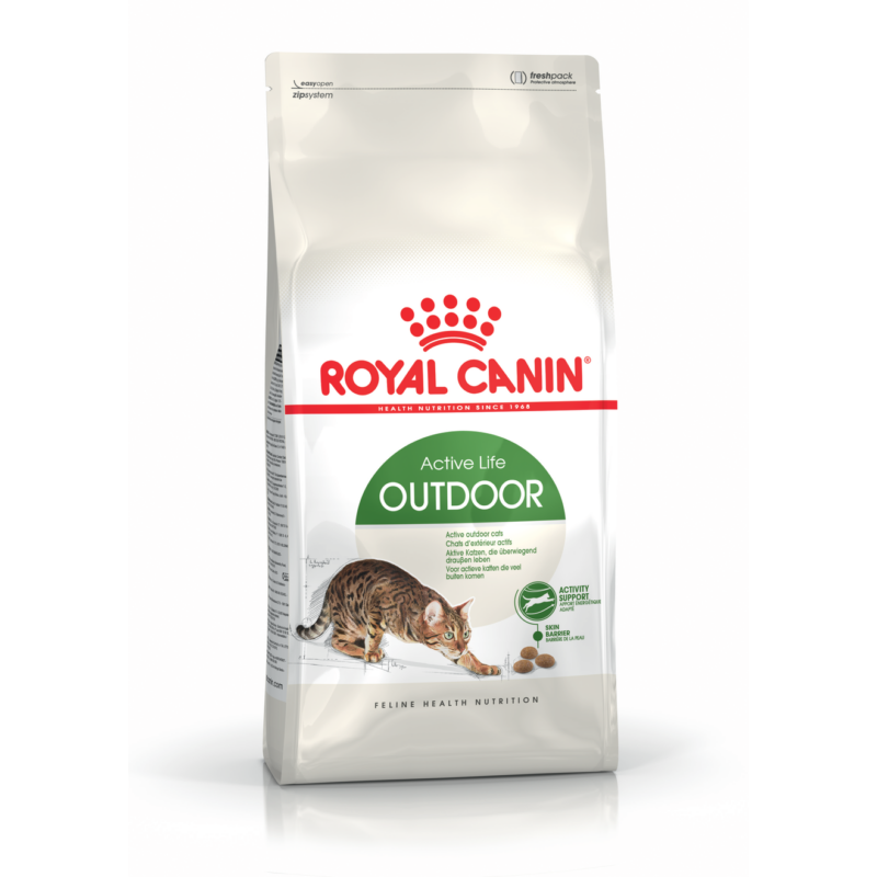 ROYAL CANIN OUTDOOR - szabadba gyakran kijáró, aktív felnőtt macska száraz táp 10 kg