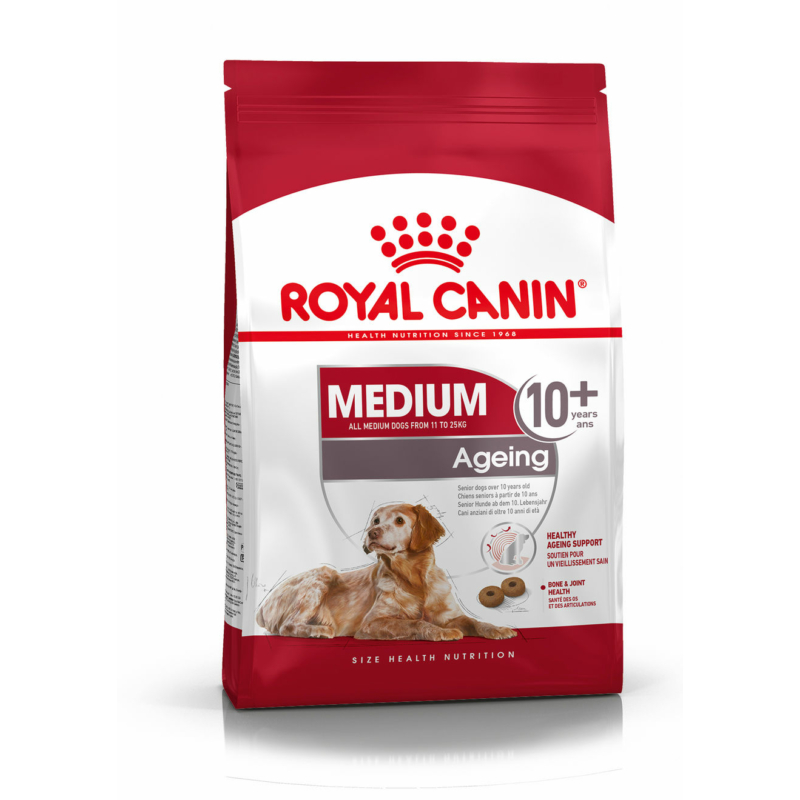 ROYAL CANIN MEDIUM AGEING 10+ - közepes testű oidős kutya száraz táp 15 kg
