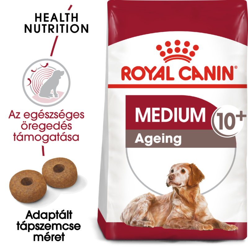 ROYAL CANIN MEDIUM AGEING 10+ - közepes testű oidős kutya száraz táp 15 kg